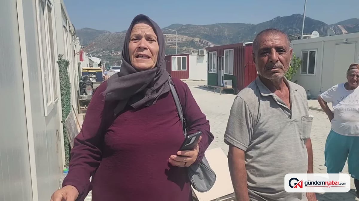 Hatay'da depremzedelere konteyneri boşaltma baskısı iddiası