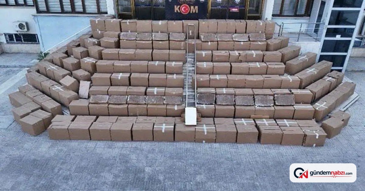 5 milyon kaçak sigara izolasyon malzemeleri arasına gizlendi