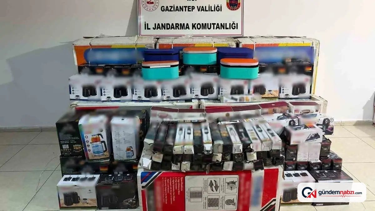 Gaziantep'te 1,3 milyon TL değerinde kaçak malzeme ele geçirildi