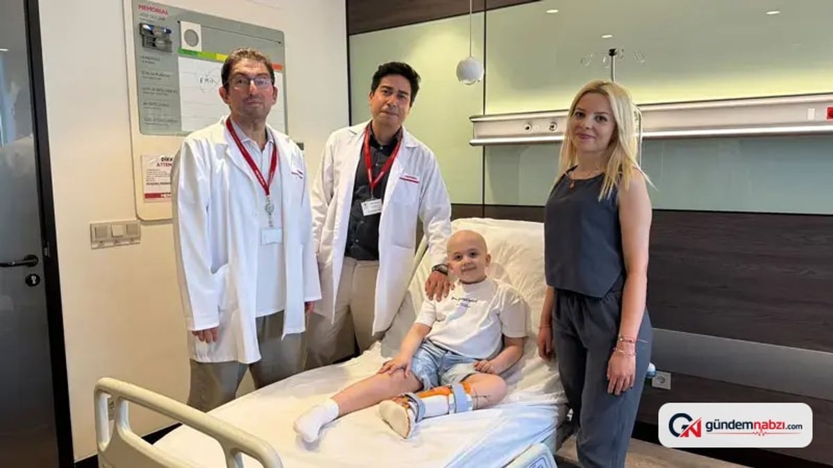 Alparslan Emir, bacağı kesilmeden tümörden kurtuldu