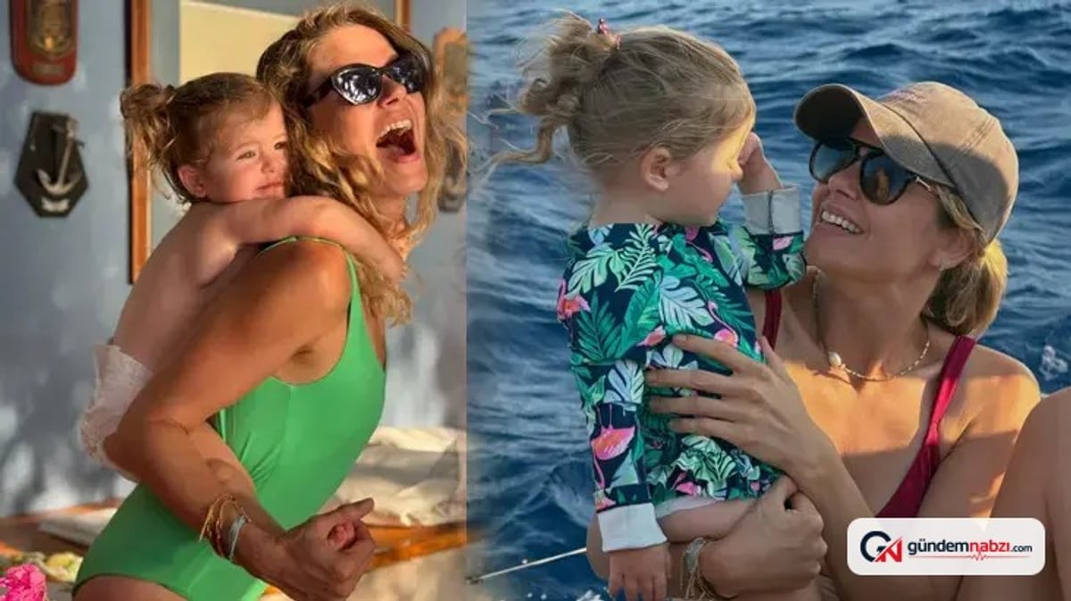 Burcu Biricik, eşi ve kızıyla tatil anılarını paylaştı