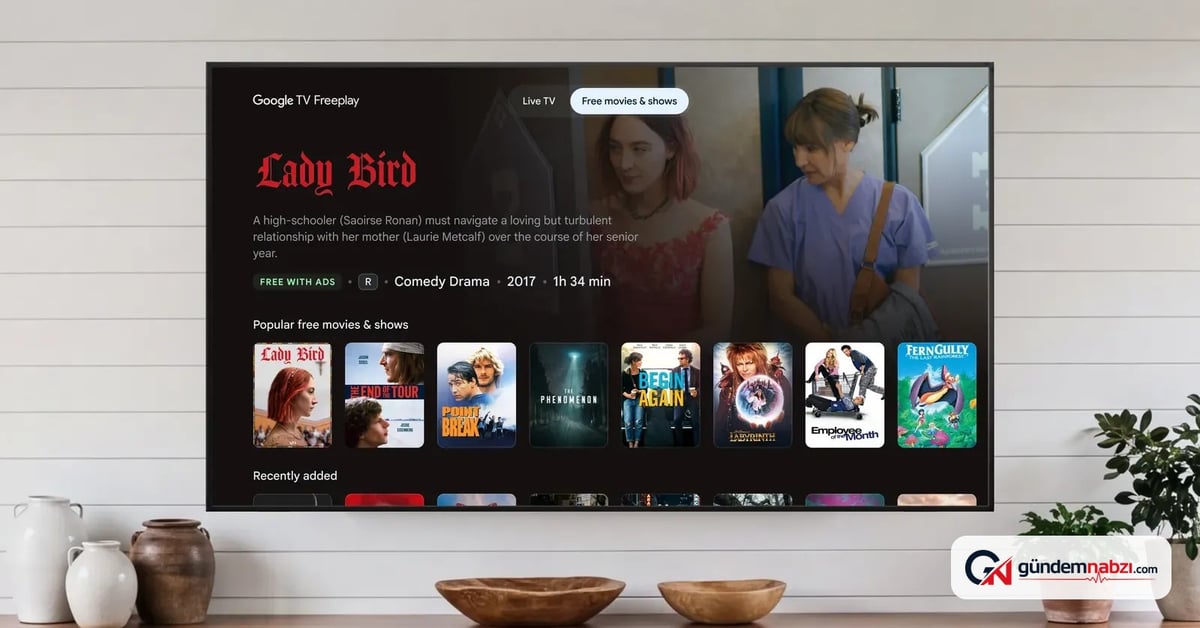 Google TV Freeplay, isteğe bağlı video izleme desteği sundu