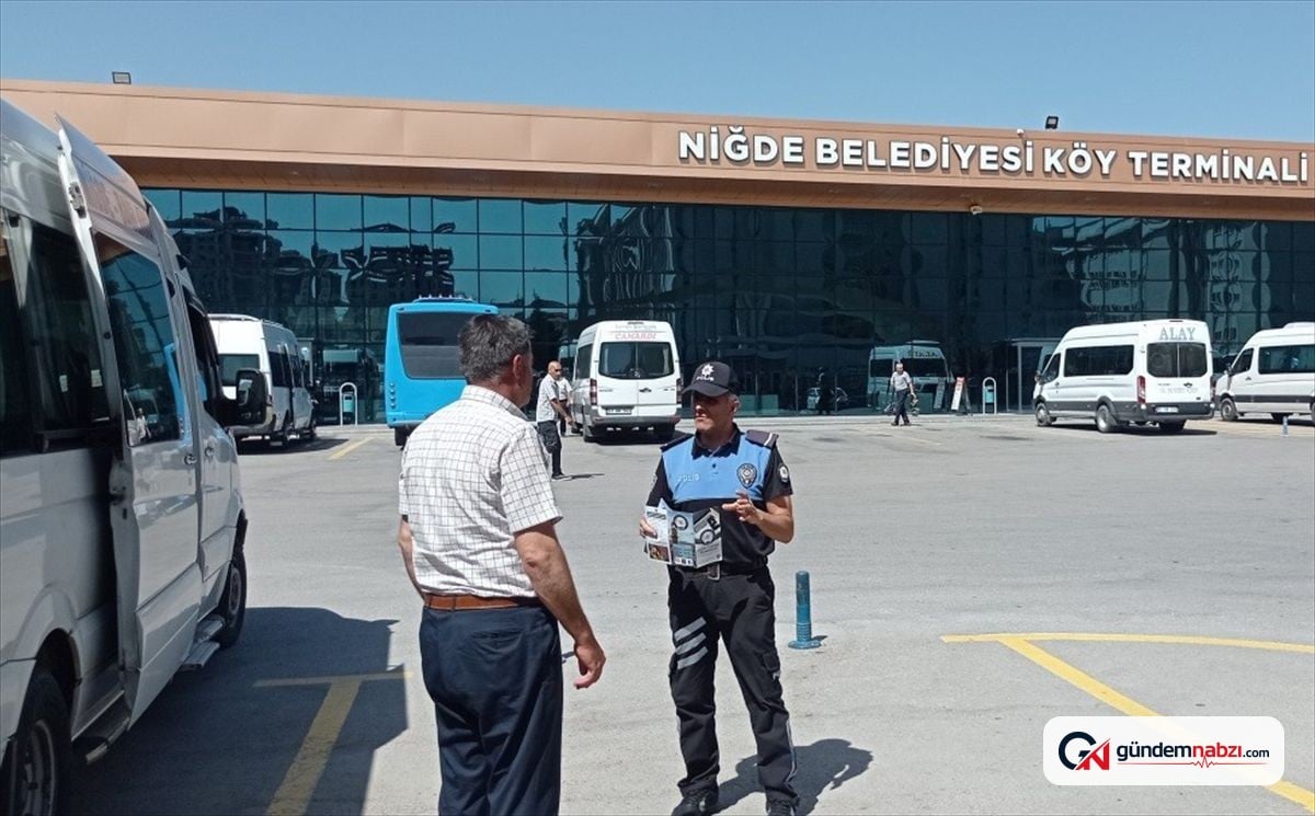 Niğde'de polisten dolandırıcılığa karşı bilgilendirme çalışması