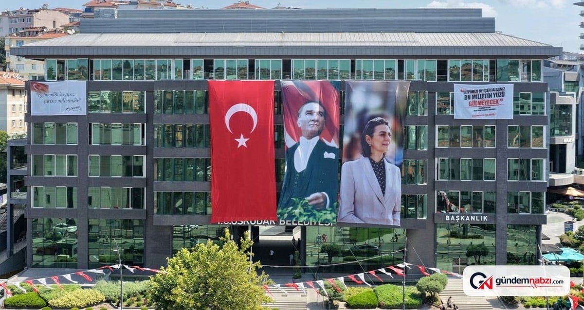 Üsküdar Belediyesi'nde Sinem Dedetaş'ın posteri indirildi