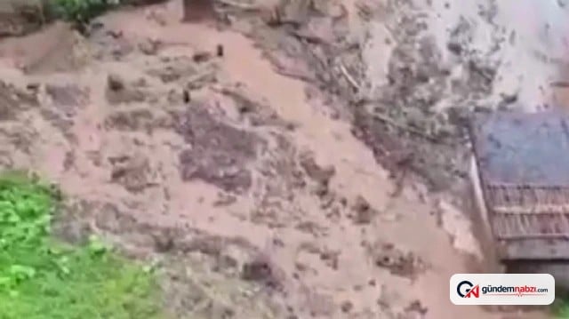 Rize'de şiddetli yağışlar sonucu 42 köyde olumsuzluk yaşandı