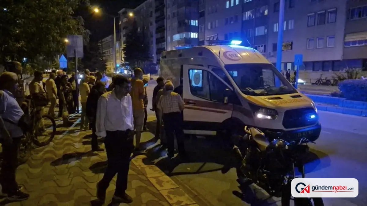 Eskişehir'de Motosiklet çarpan yaşlı adam hastaneye kaldırıldı