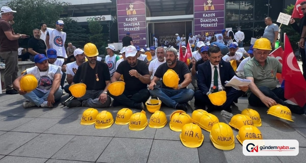 Ankara'da gaziler ve madencilerden ortak eylem