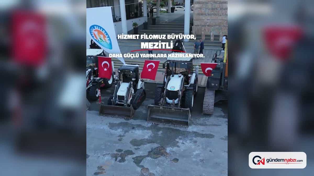 Mersin'de Mezitli belediyesi araç filosunu genişletti