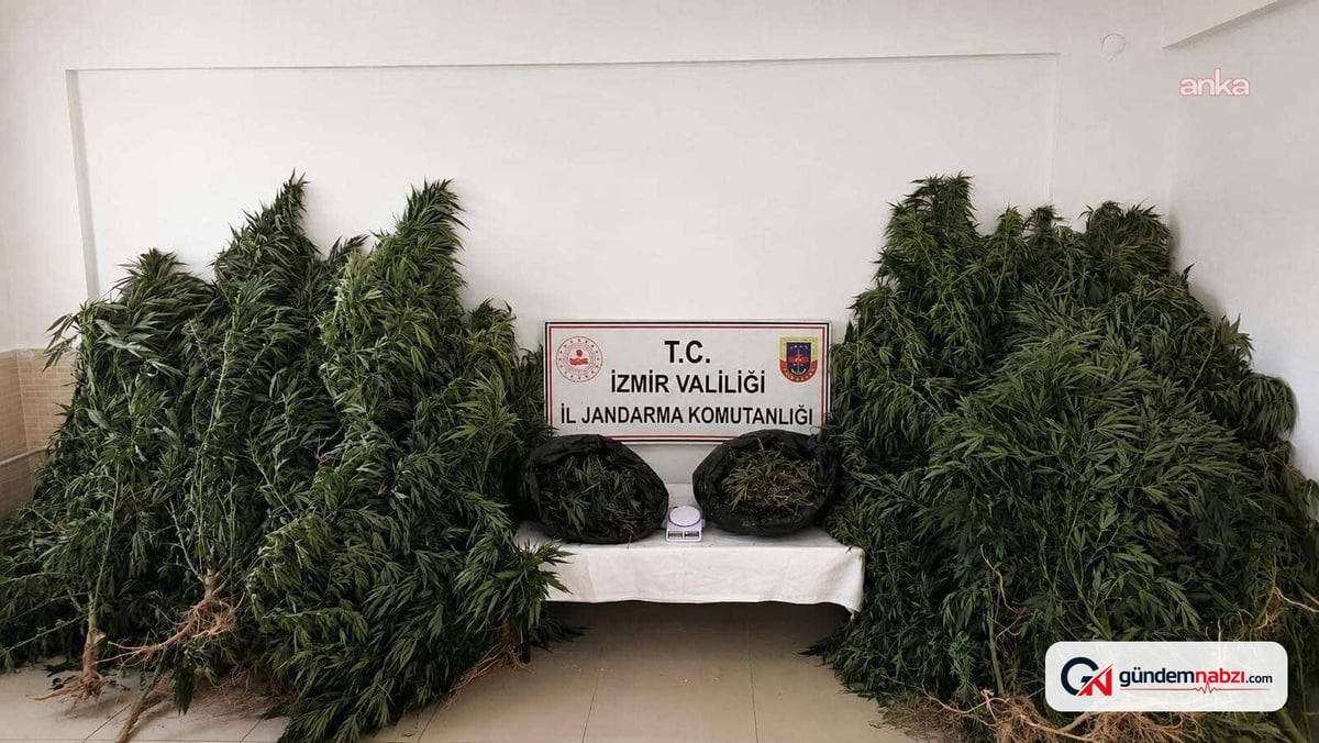 İzmir Kiraz'da 13 kilo 400 gram esrar ele geçirildi