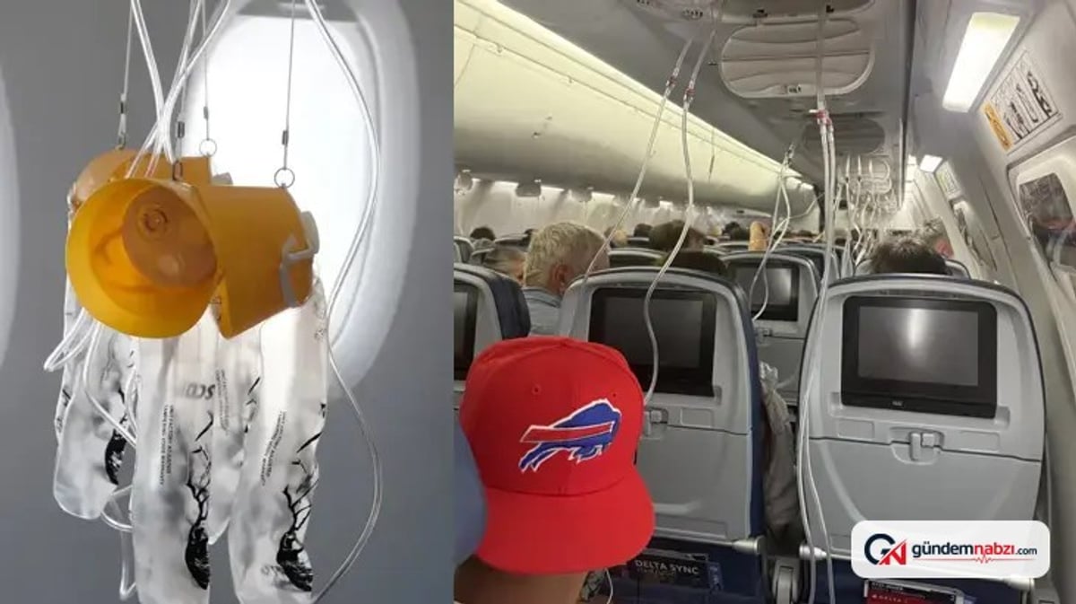 Delta uçağında oksijen maskeleri açıldı, 27 bin feet alçaldı