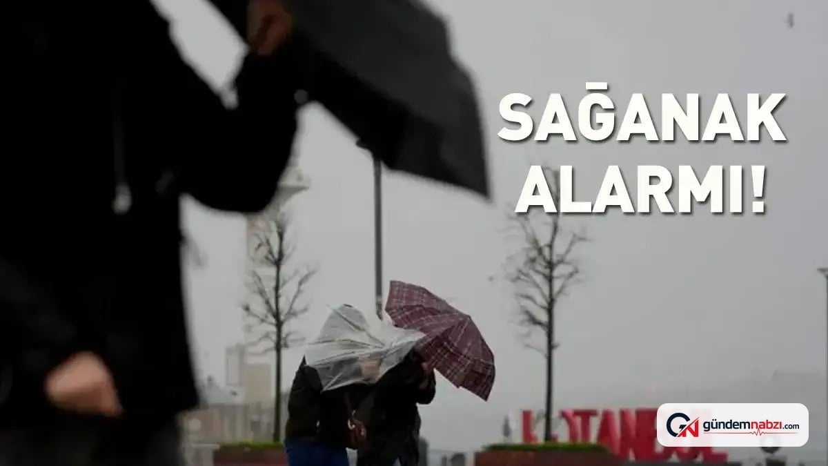 Meteoroloji uyardı: Sağanak yağış yurdun geneline yayılıyor