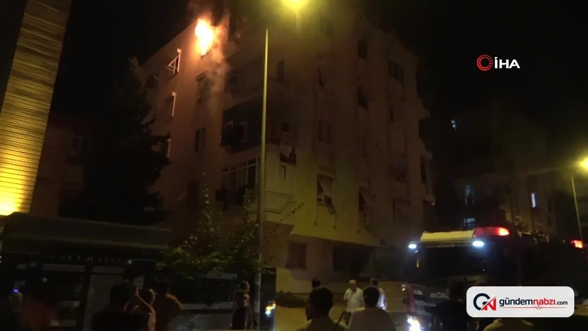Antalya'da apartman dairesinde yangın paniği yaşandı