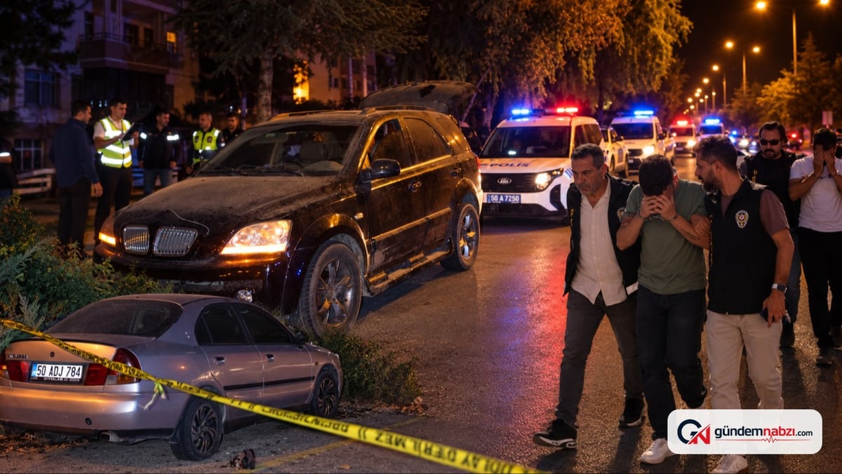 Nevşehir'de polisin durdurduğu araçtan cinayet şüphelileri çıktı