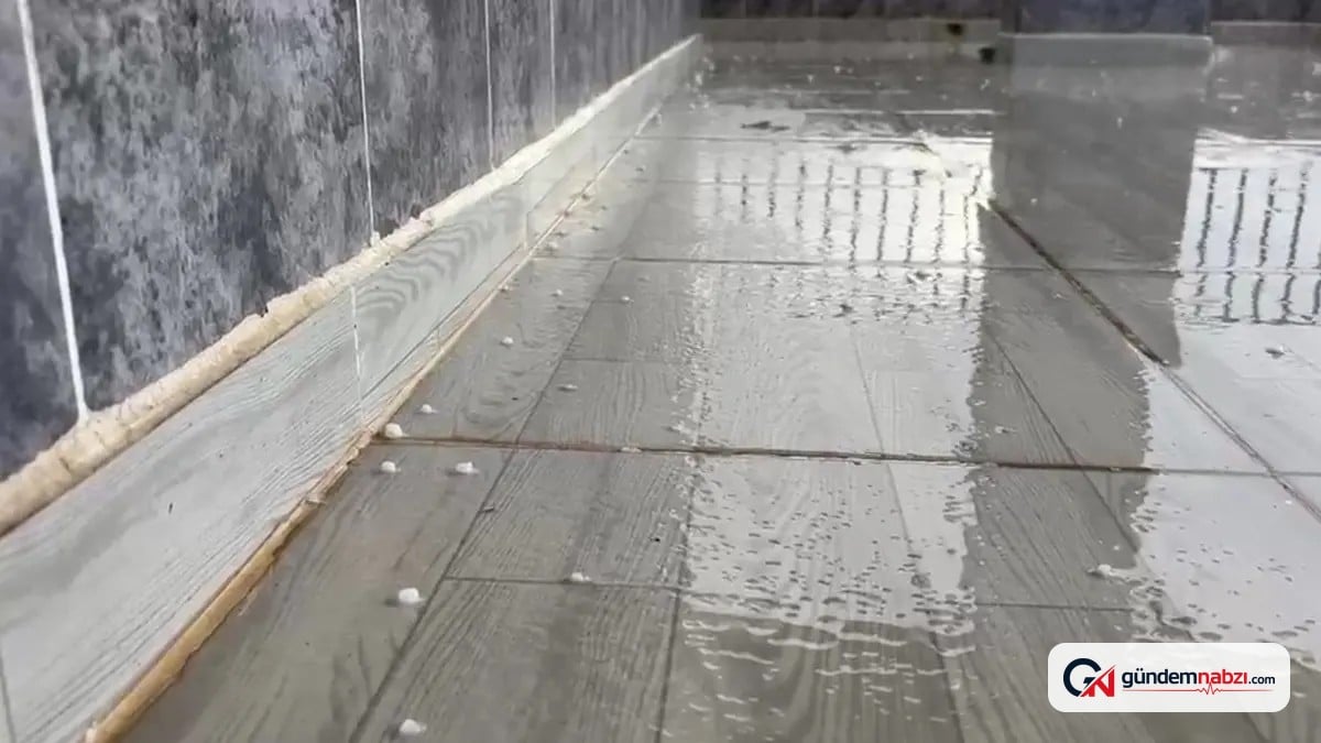 Şanlıurfa'da dolu ve yağmur etkili oldu