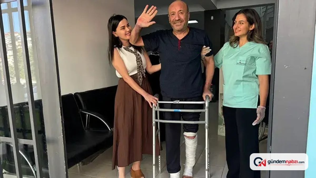 Afyonkarahisar'da akıma kapılan işçinin bacakları kurtarıldı