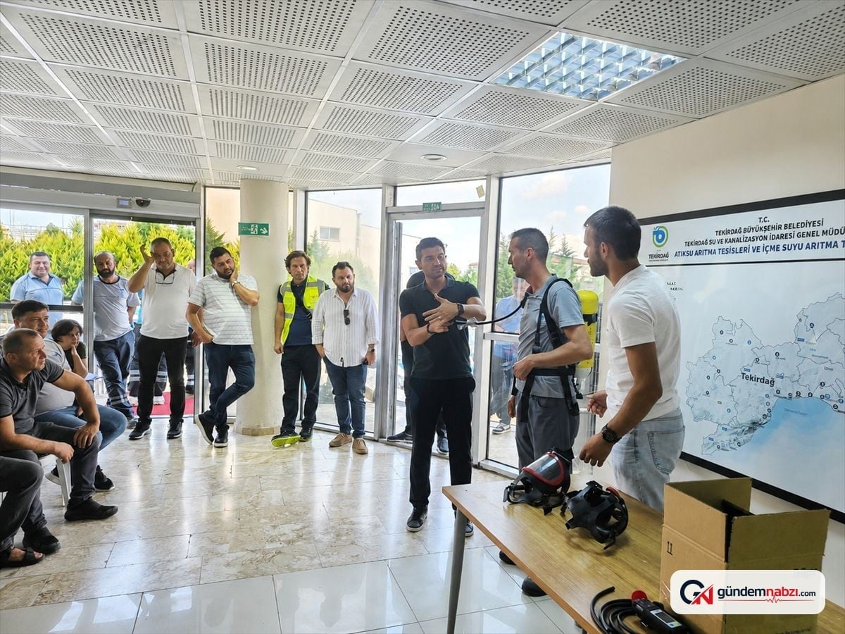 TESKİ personeline kapalı alan güvenliği eğitimi verildi