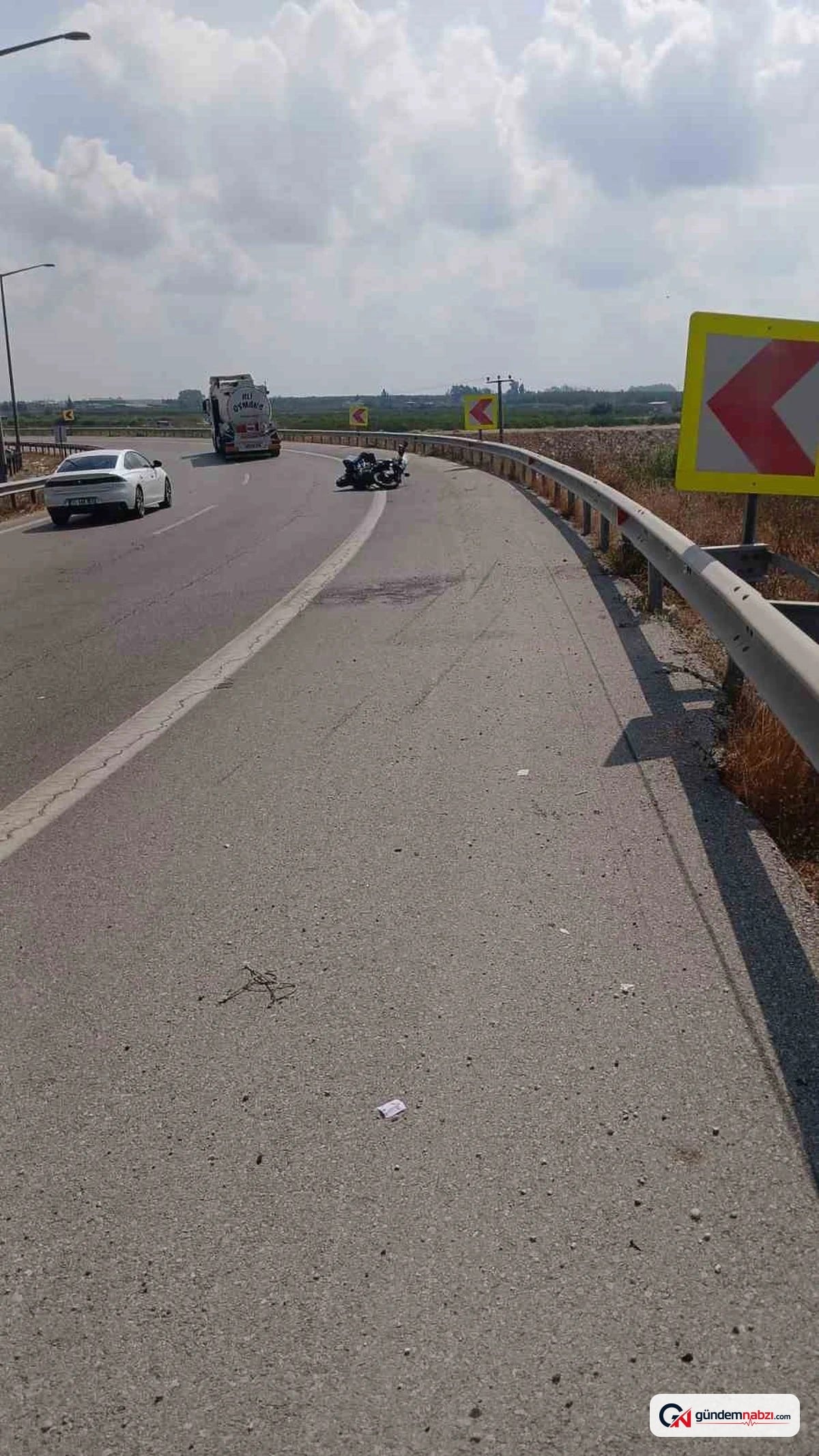Mersin'de motosiklet kazasında sürücü Nurettin Kaya hayatını kaybetti