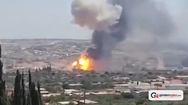 İdlib'de mühimmat deposunda patlama: 8 yaralı