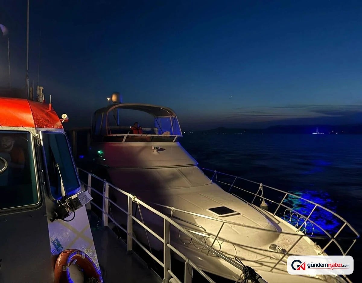 Çanakkale Boğazı'nda arızalanan tekne Sütlüce'ye yanaştırıldı