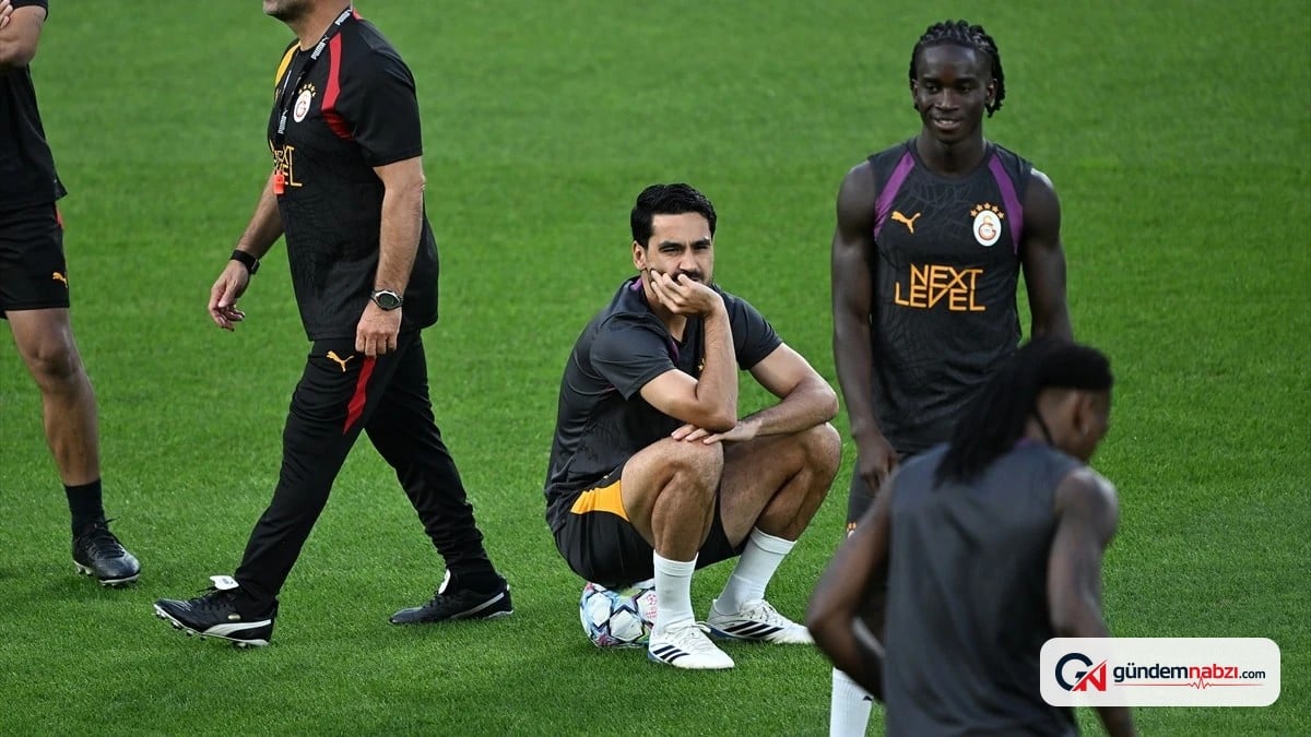 Galatasaray'ın antrenmanında Gündoğan'ın görüntüsü dikkat çekti