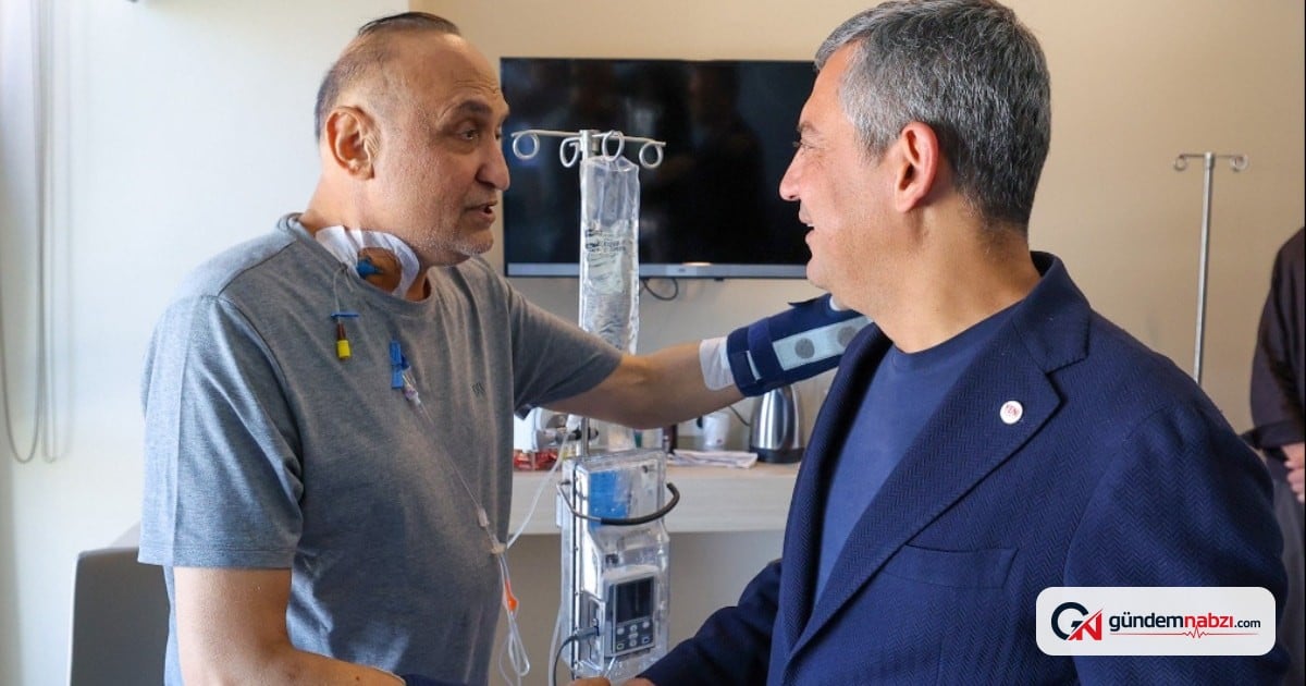 Özgür Özel Melih Meriç'i hastanede ziyaret etti