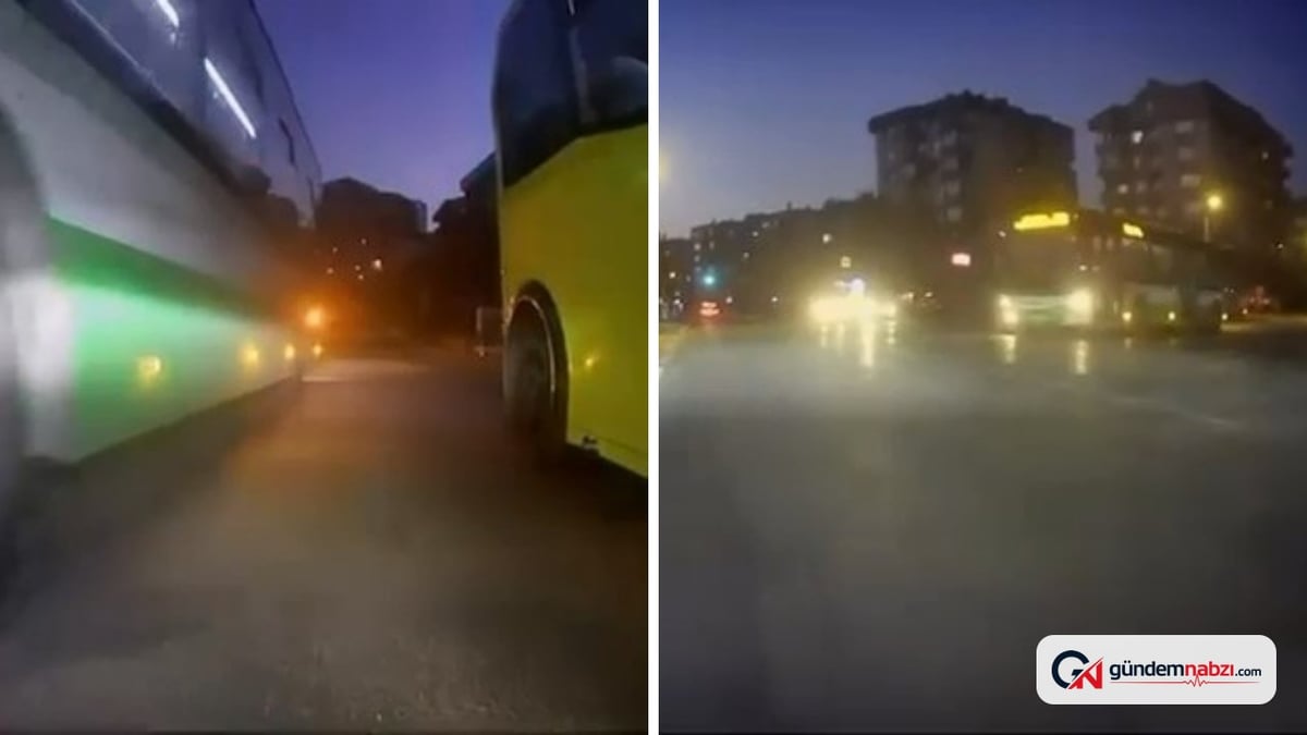 Bursa'da kırmızı ışık ihlal eden otobüs şoförünün cevabı dikkat çekti