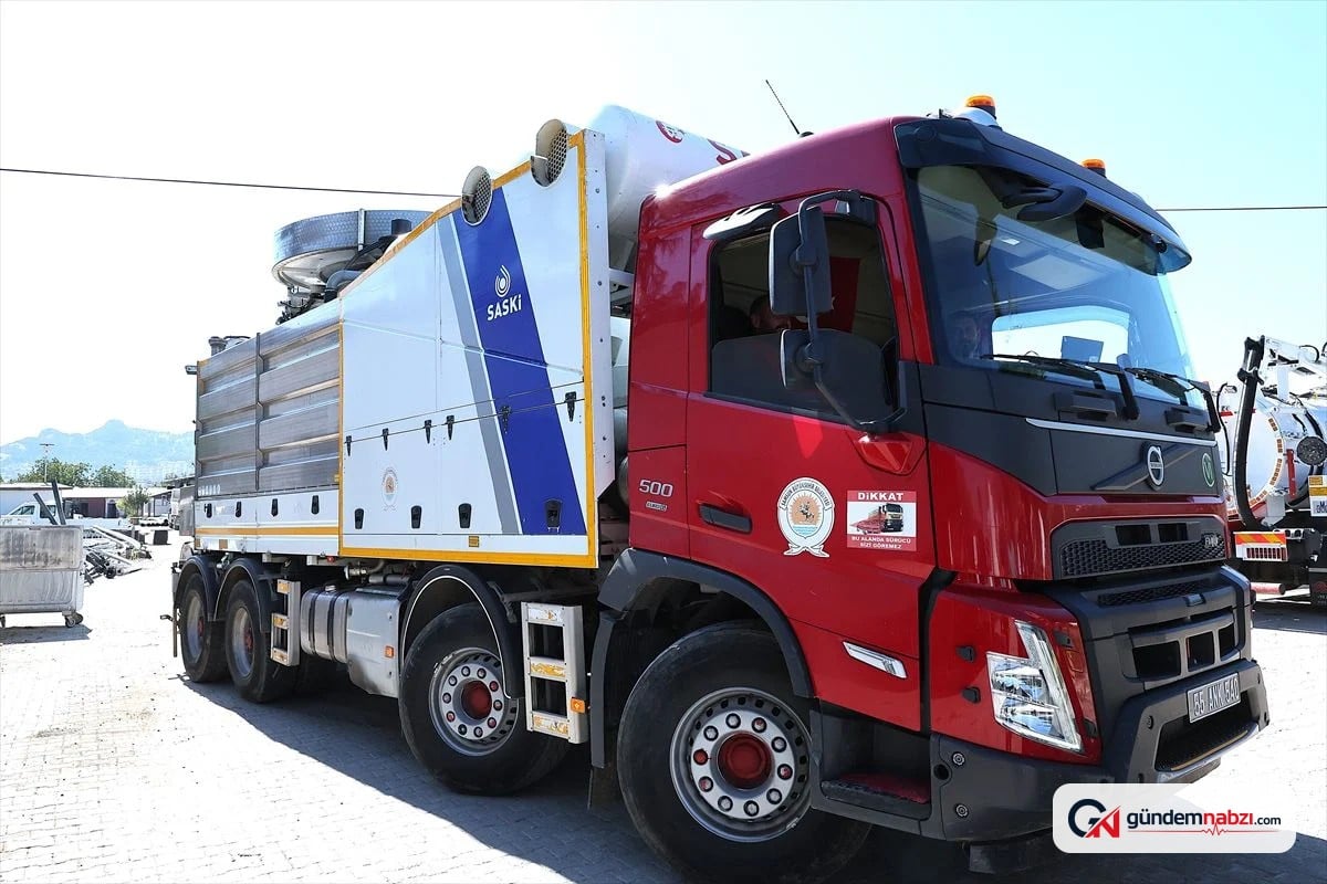 Tokat'a Samsun'dan kombine kanalizasyon aracı desteği