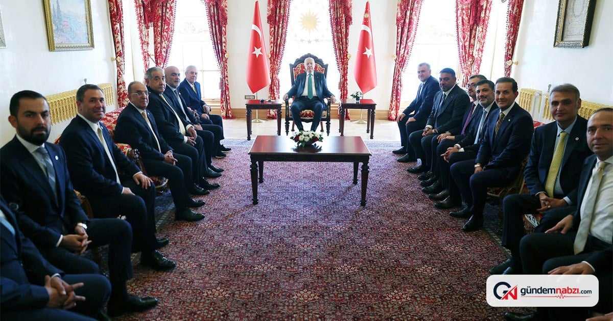 Cumhurbaşkanı Erdoğan, 4 büyük kulübün başkanlarını kabul etti