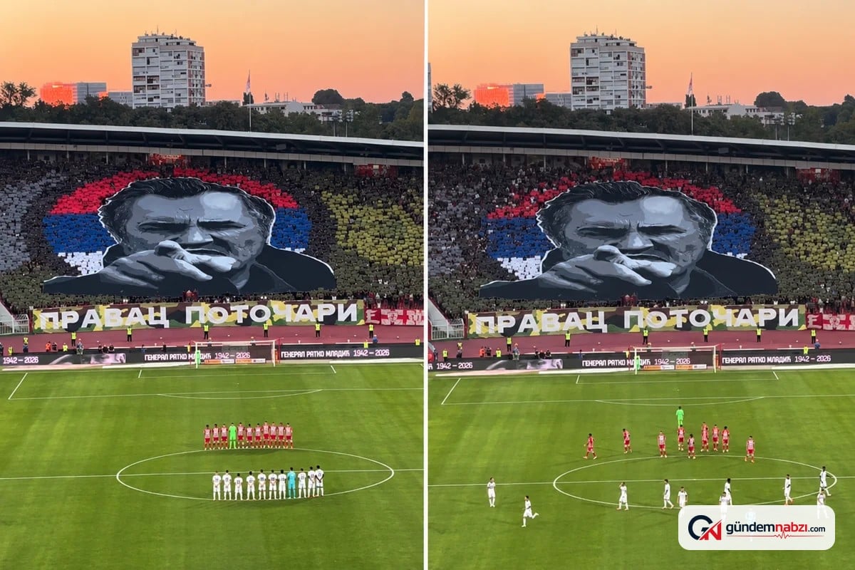 Sırbistan'da Kızılyıldız taraftarları Mladiç'e saygı duruşu yaptı