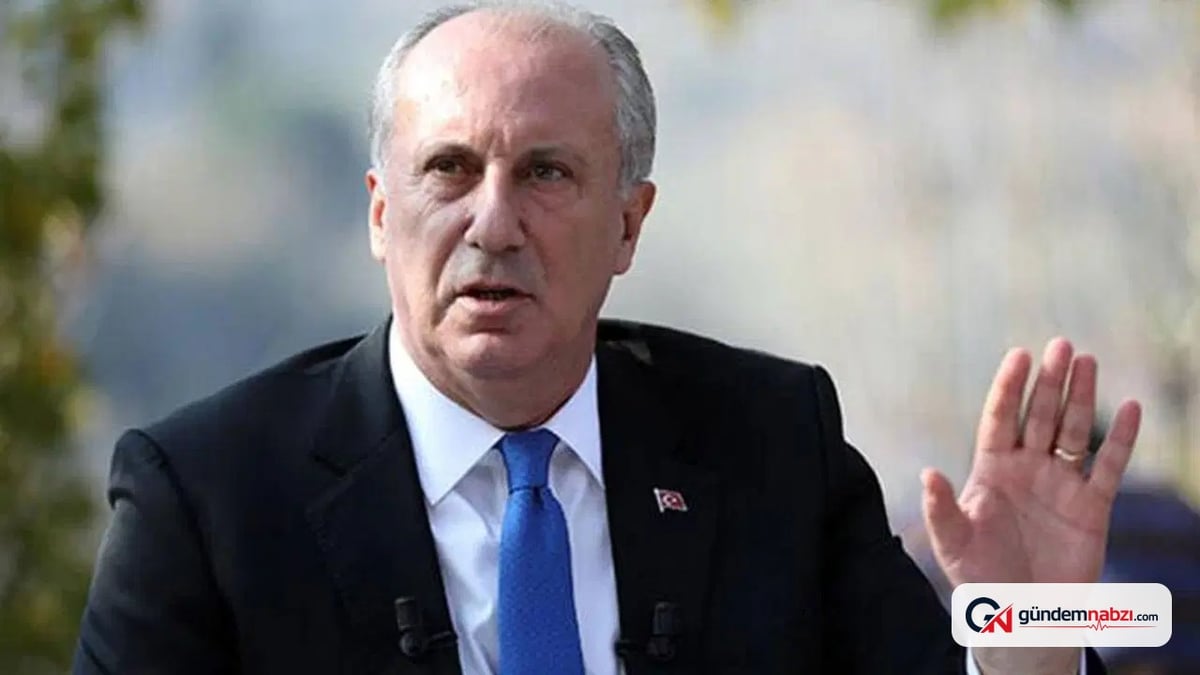 Muharrem İnce, CHP ve Yeni Parti'ye savaş baltalarını gömme çağrısı yaptı