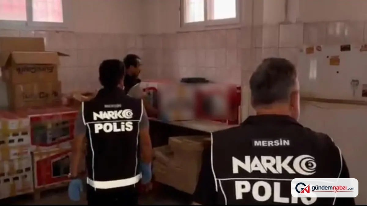 Mersin'de fırında 1 milyon 29 bin adet uyuşturucu hap ele geçirildi