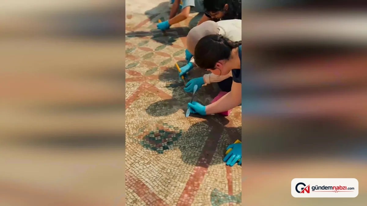 Pompeiopolis'te binlerce yıllık mozaik gün yüzüne çıktı