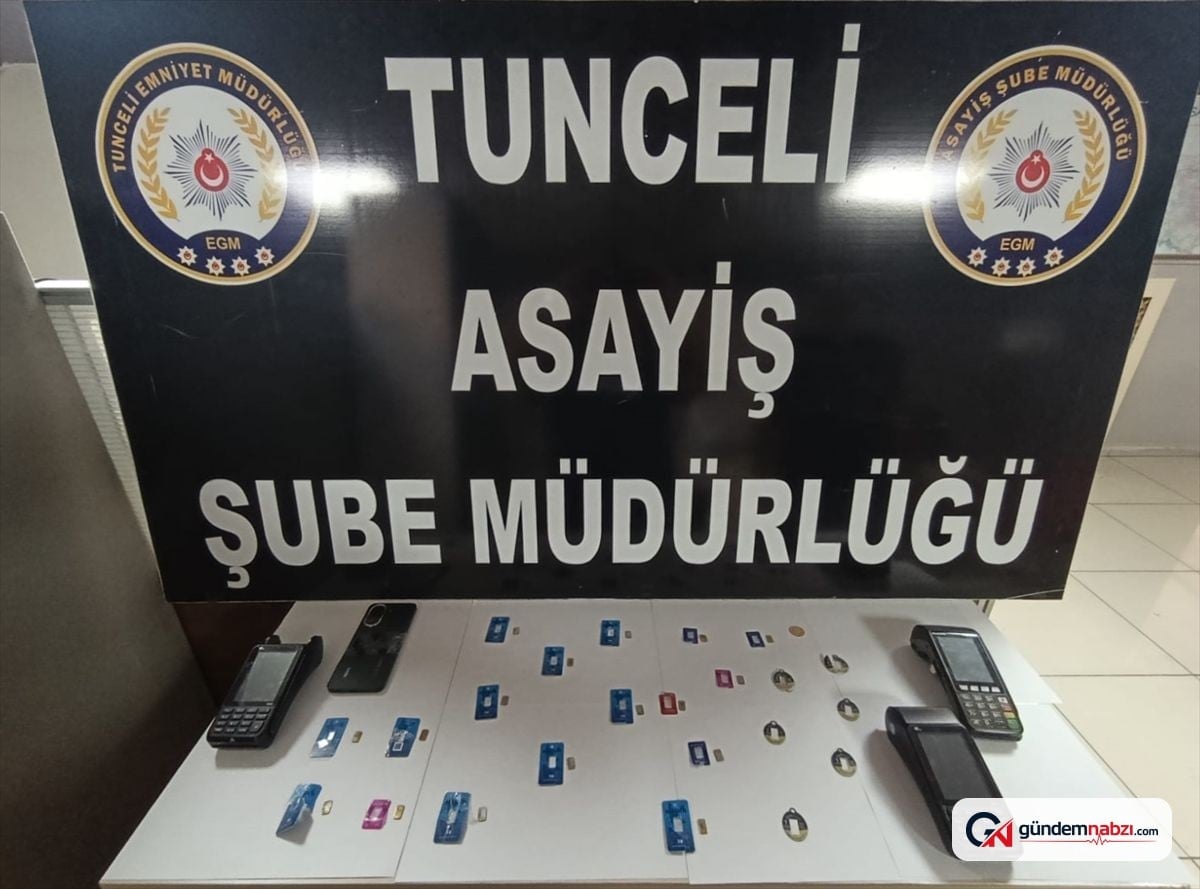 Tunceli'de sahte altınla dolandırıcılık yapan 2 şüpheli yakalandı