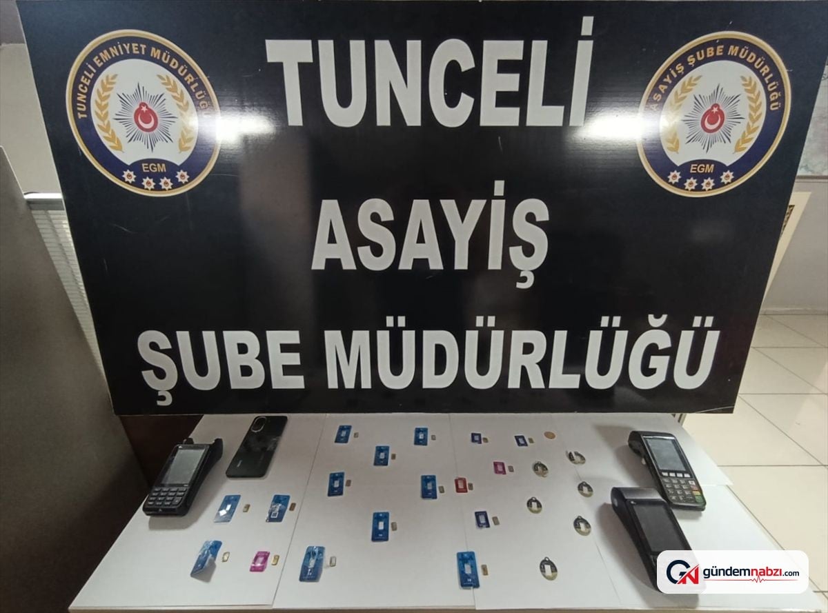 Tunceli'de sahte altınla dolandırıcılık yapan 2 şüpheli yakalandı
