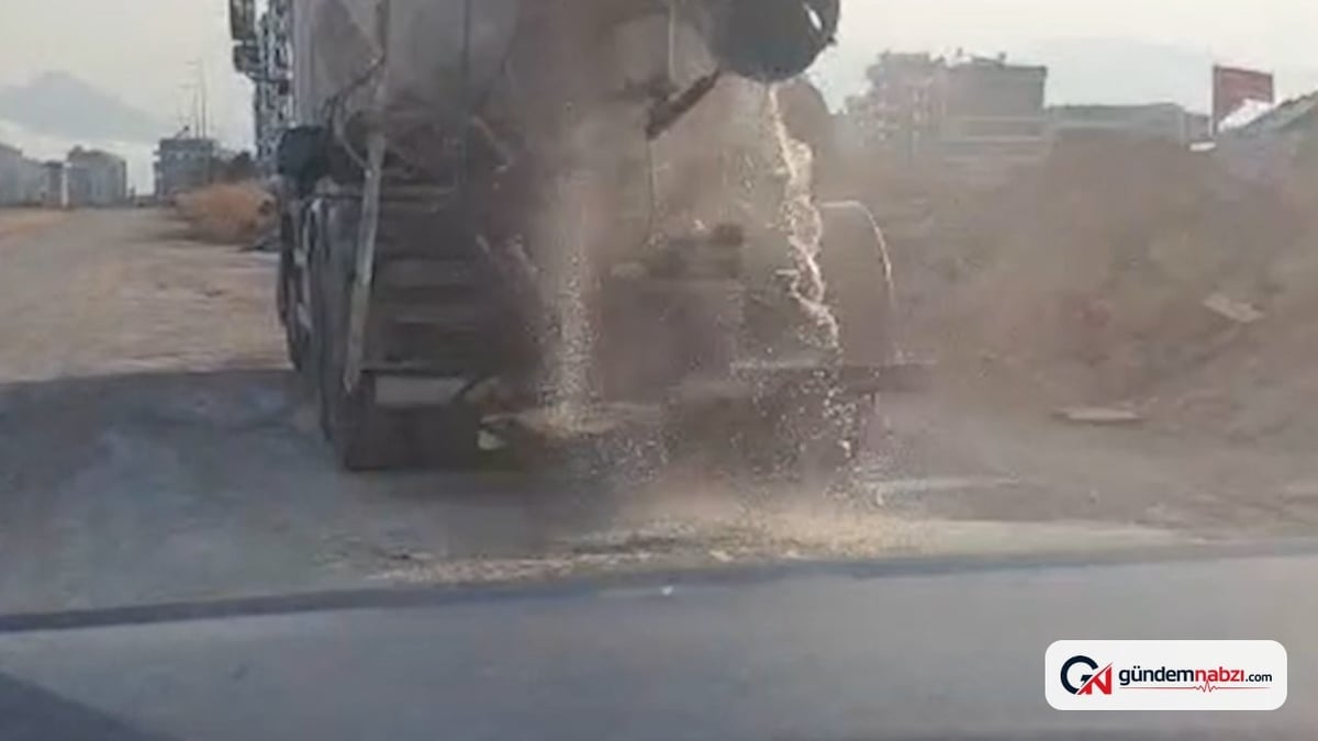Kepez'de atık döken miksere 200 bin TL ceza