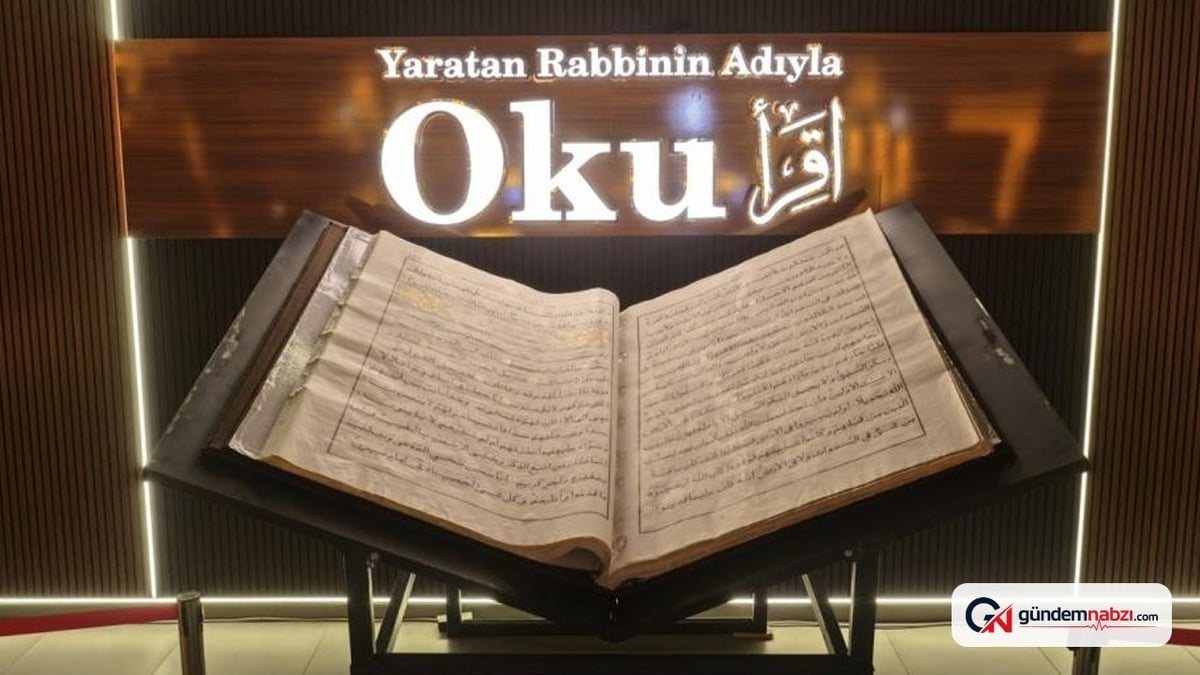 Dünyanın en büyük ikinci Kur'an-ı Kerim'i Kahramanmaraş'ta sergilendi