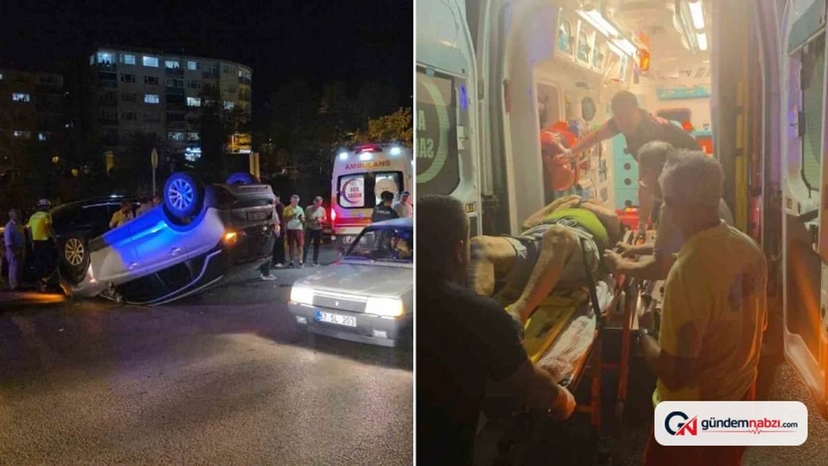 Zonguldak'ta kontrolden çıkan otomobil takla attı: 1 yaralı