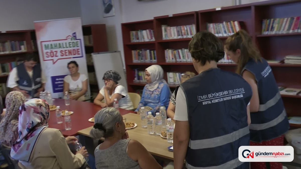 İzmir Büyükşehir Belediyesi Ufuk Mahallesi'nde buluşma düzenledi