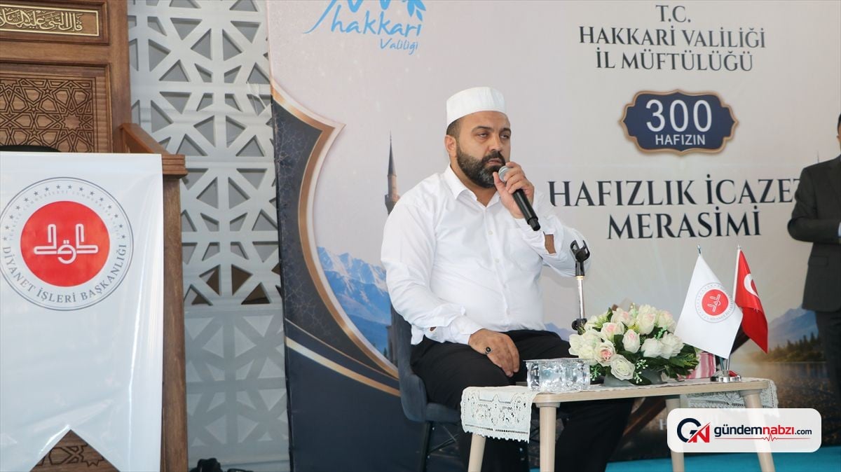 Hakkari'de 300 Hafız için icazet merasimi düzenlendi