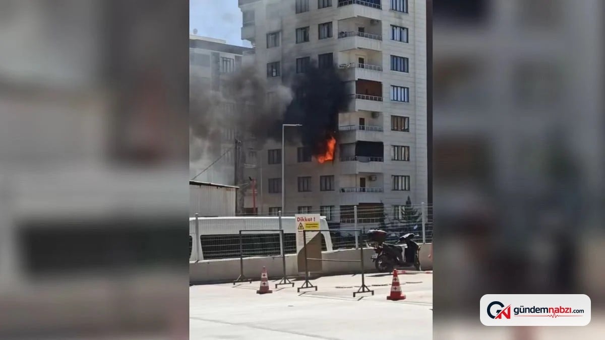 Şanlıurfa'da 8 katlı binada yangın çıktı