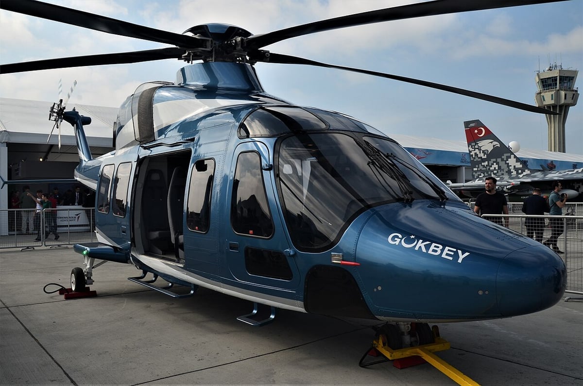 Yerli helikopter GÖKBEY Emniyet filosuna katıldı