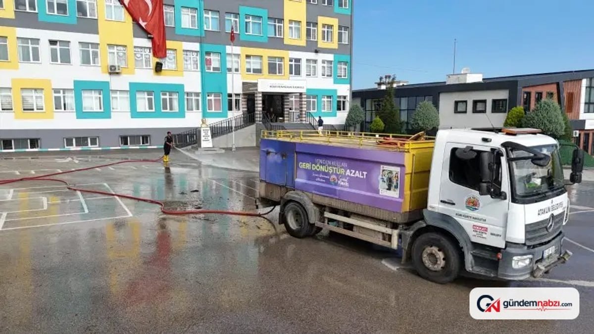Atakum'da okullar yeni eğitim yılına hazırlanıyor