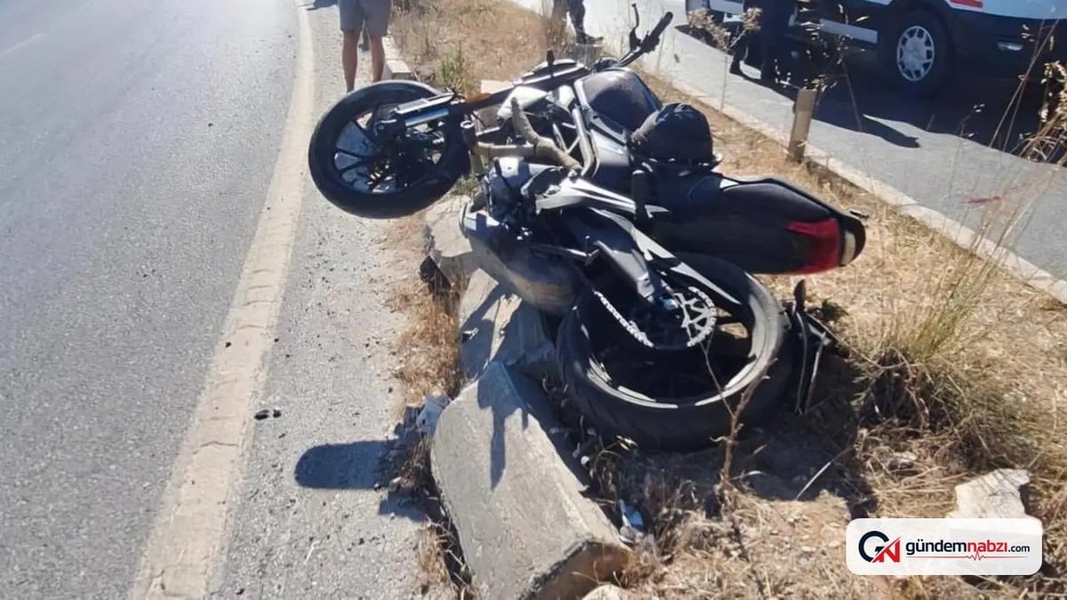 Muğla'da refüje çarpan motosiklet sürücüsü öldü