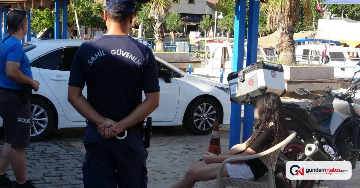 Falezlerden denize giren Z.D. polis tarafından kurtarıldı