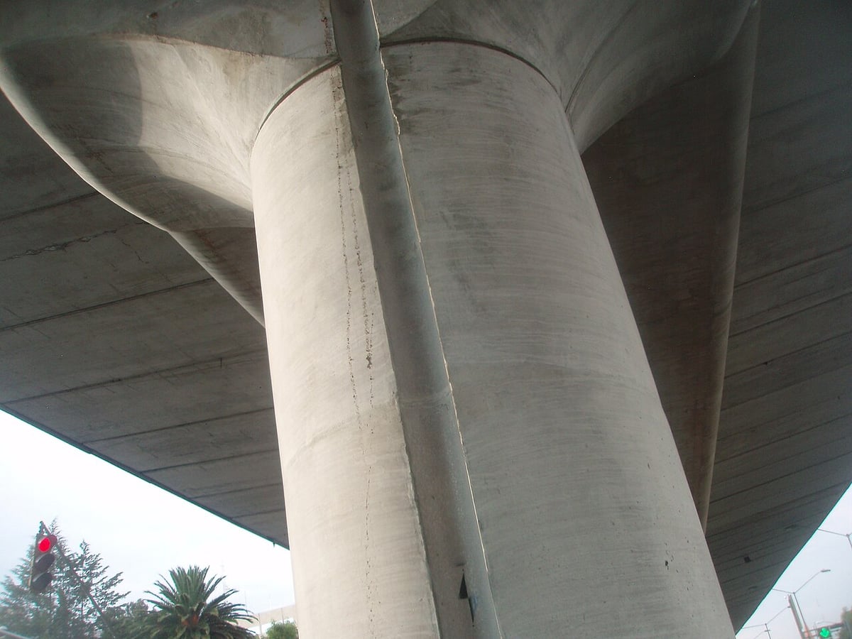 Mexico City'de beton sütunlar yeşillendirildi