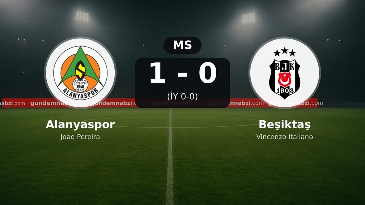 Alanyaspor, Beşiktaş karşısında 1-0 kazandı