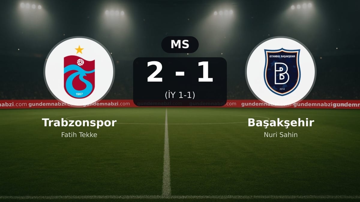 Trabzonspor, Başakşehir karşısında 2-1 kazandı