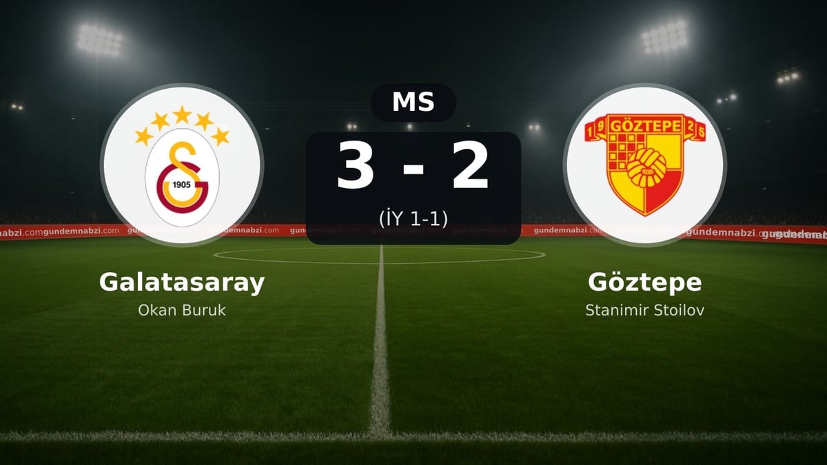 Galatasaray, Göztepe karşısında 3-2 kazandı