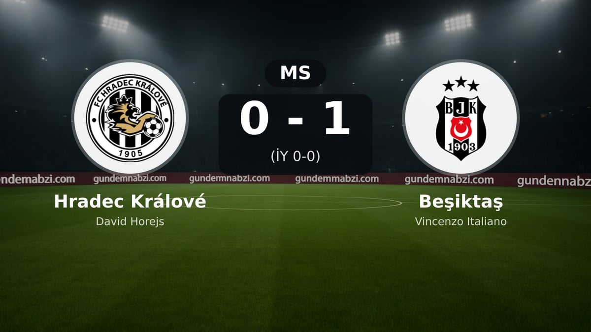 Beşiktaş, Hradec Králové deplasmanında 1-0 kazandı