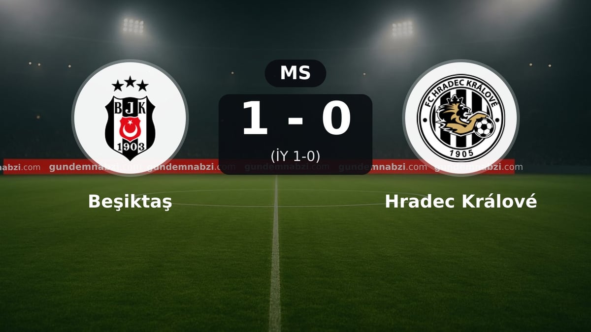 Beşiktaş, sahasında Hradec Králové karşısında 1-0 kazandı